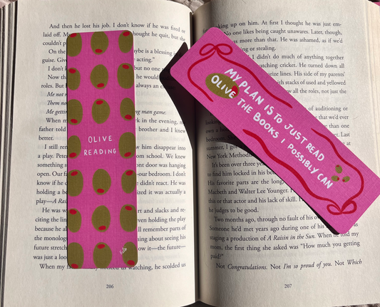 Olive Reading Bookmark Set