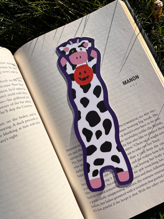 Trick or Treat Cow Bookmark