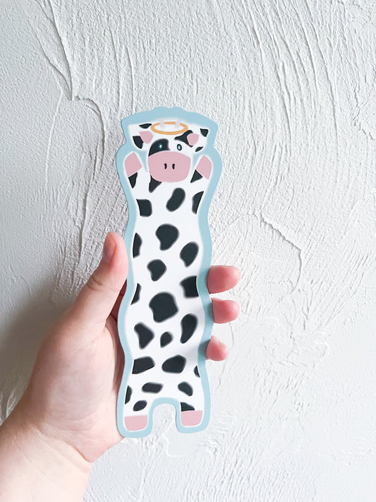 Angel Wavy Cow Bookmark