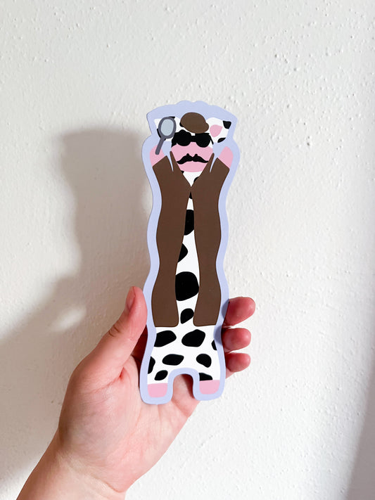 Detective Wavy Cow Bookmark